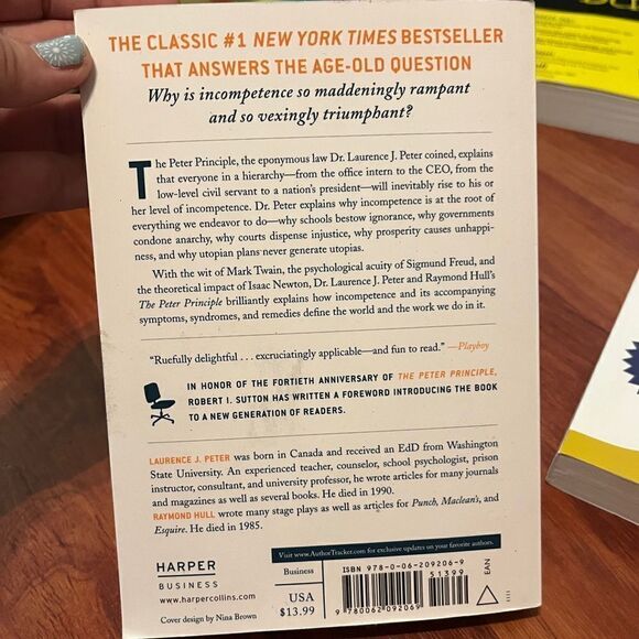 Self Help Book. The Peter Principle Book. By LAURENCE J. PETER - Picture 2 of 5